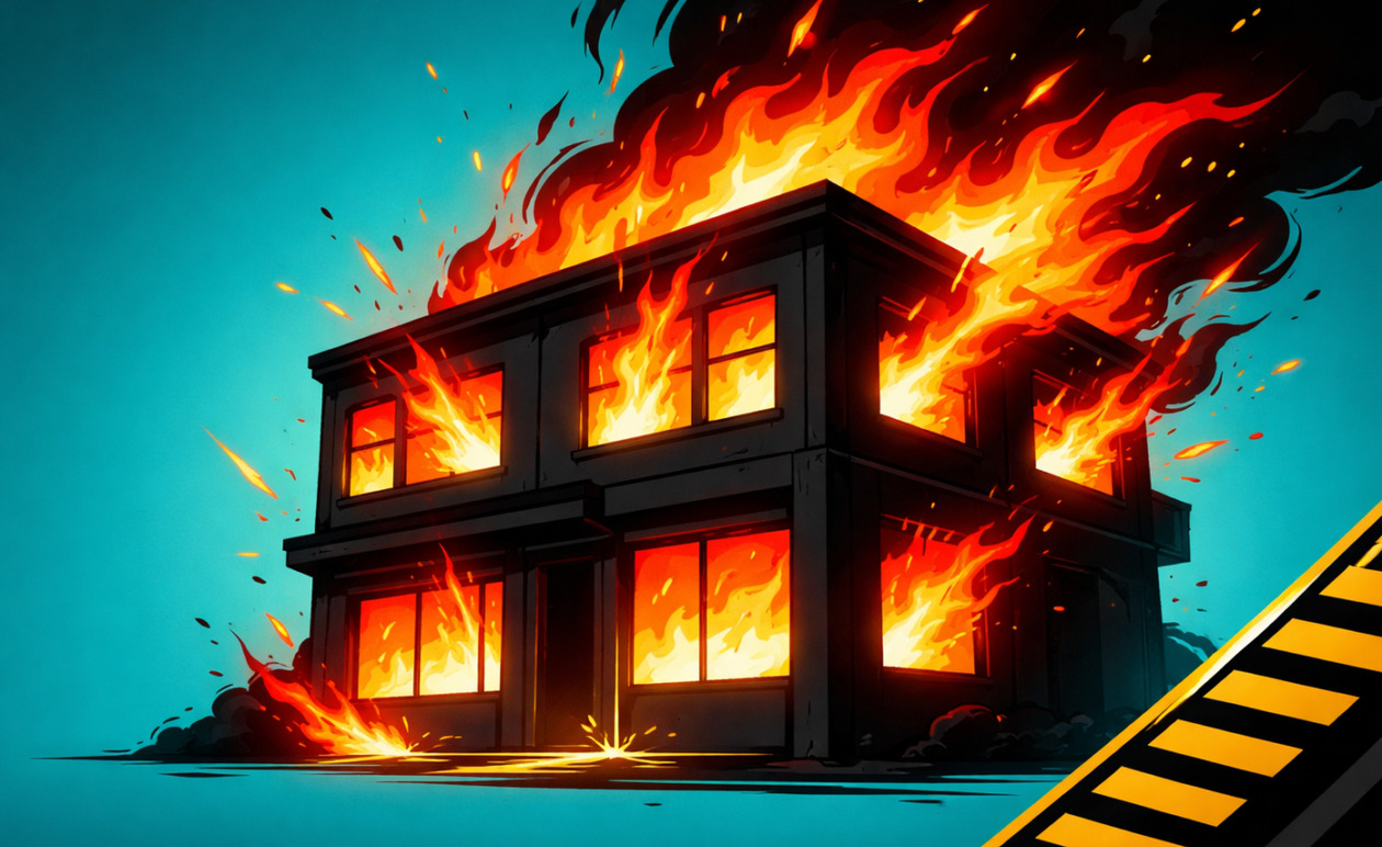 Καλλιθέα: Έκρηξη και μεγάλη φωτιά σε διώροφο κτίριο με εγκλωβισμένους