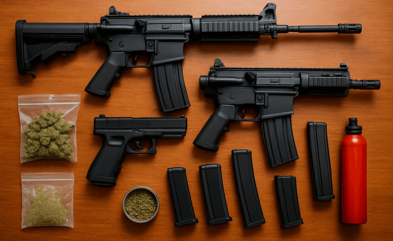 Συλλήψεις στην Κορινθία για όπλα: δύο νεαροί σε δικογραφία