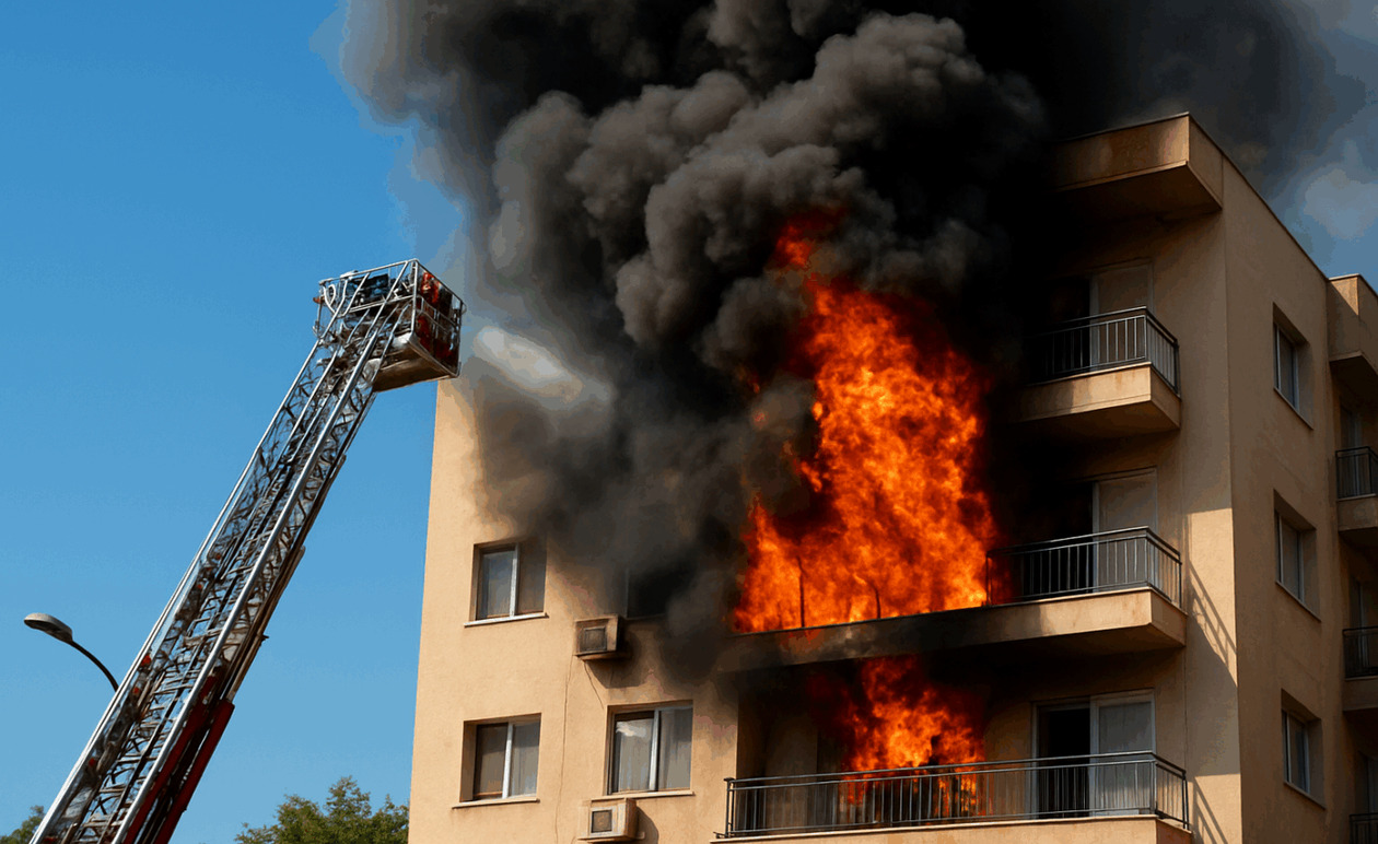 Φωτιά σε διαμέρισμα στην Πυλαία Θεσσαλονίκης: Σε εξέλιξη η επιχείρηση της Πυροσβεστικής