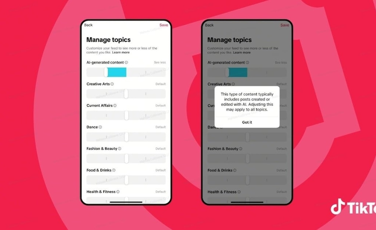 Η TikTok εισάγει αόρατα υδατογραφήματα για περιεχόμενο AI