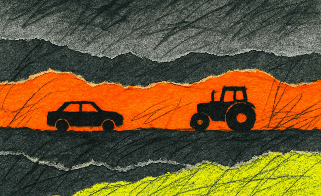 Ένταση στα διόδια Μαλγάρων: Αυτοκίνητο έπεσε σε τρακτέρ αγροτών, οδηγός στο νοσοκομείο