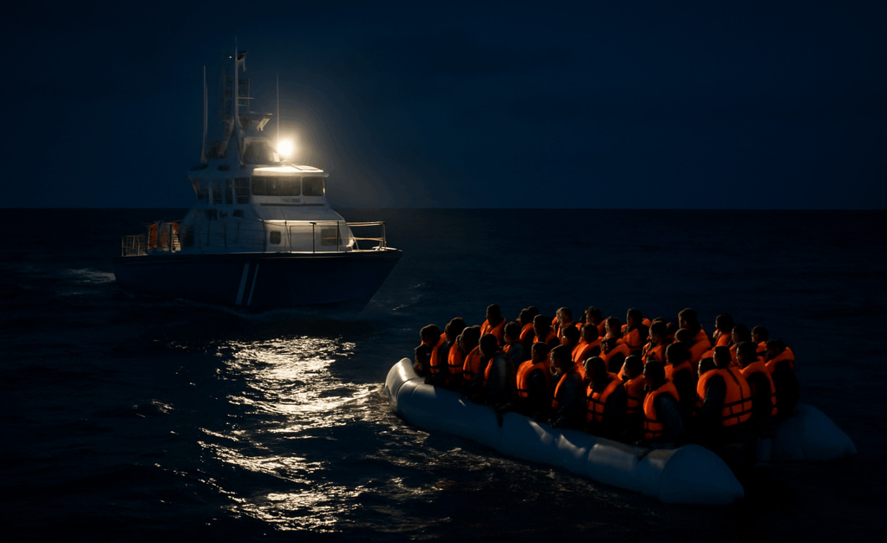 Νυχτερινή επιχείρηση διάσωσης νότια της Γαύδου