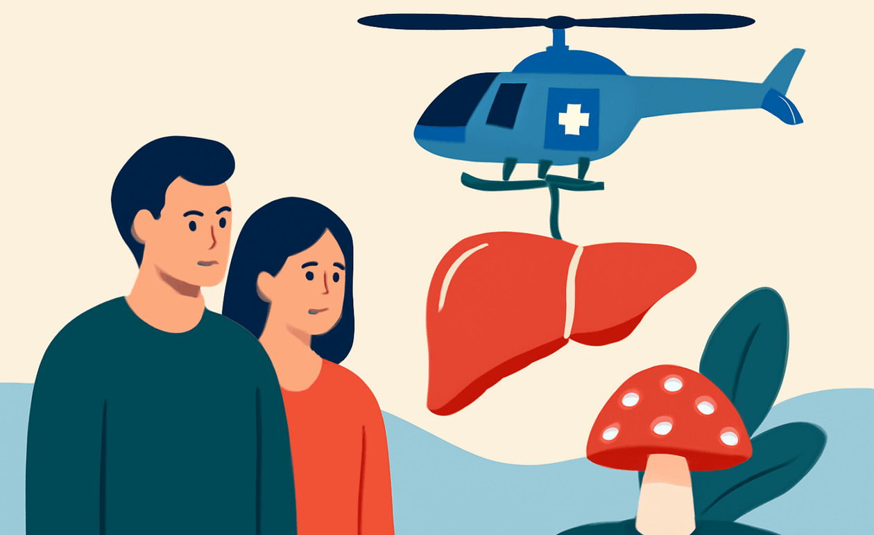 Ζευγάρι που δηλητηριάστηκε από μανιτάρια μεταφέρεται στην Ιταλία για μεταμόσχευση ήπατος