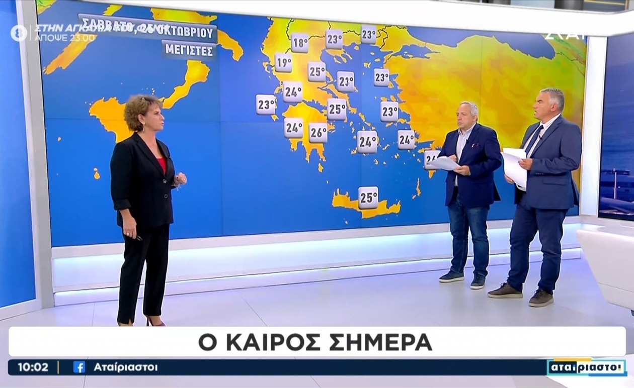 Καιρική Ενημέρωση: Η Πρόβλεψη της Χριστίνας Σούζη για το Σαββατοκύριακο 25-26 Οκτωβρίου