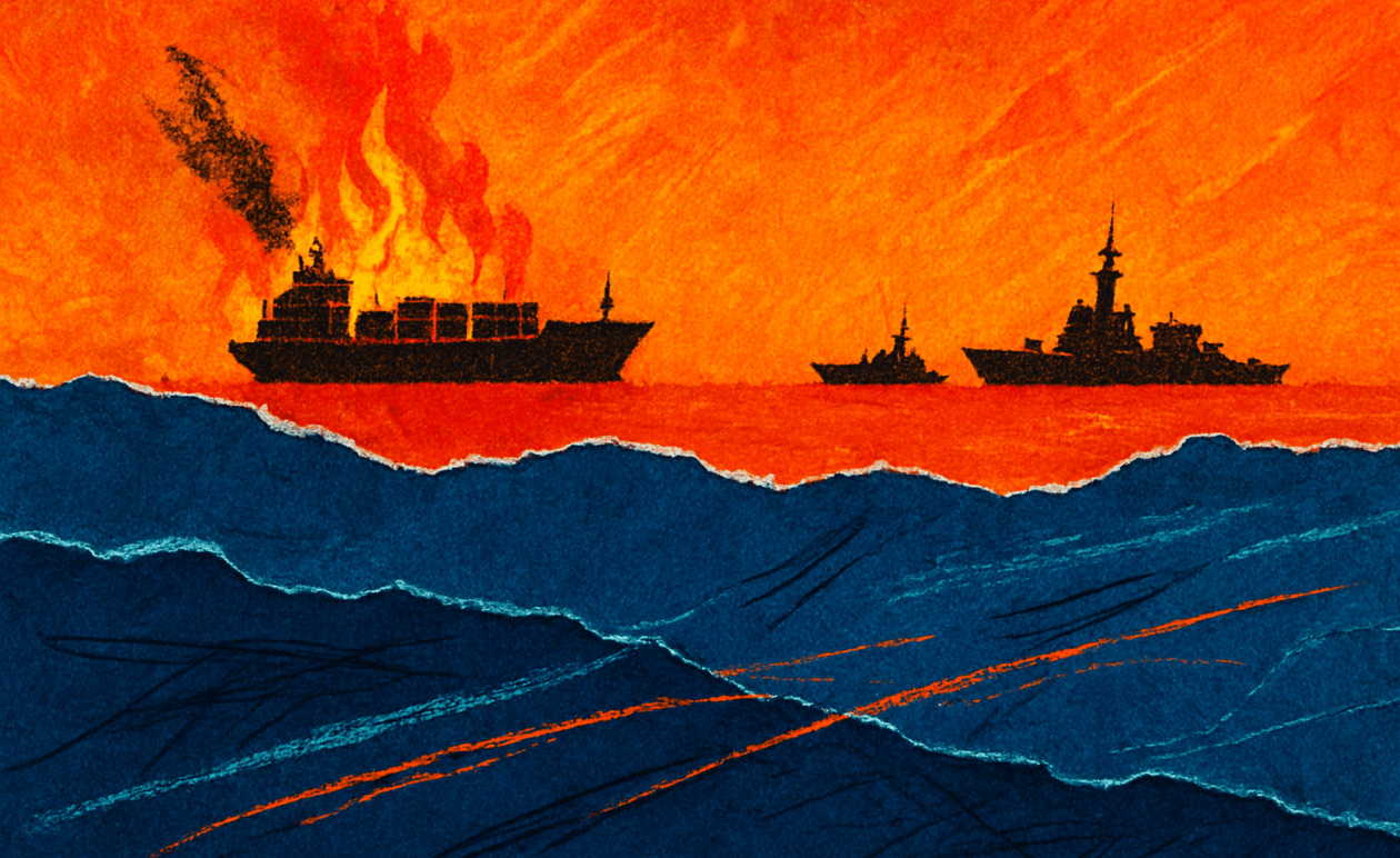 Ρωσική επίθεση στην Οδησσό: Φορτηγό πλοίο τυλίχθηκε στις φλόγες μετά από πλήγμα