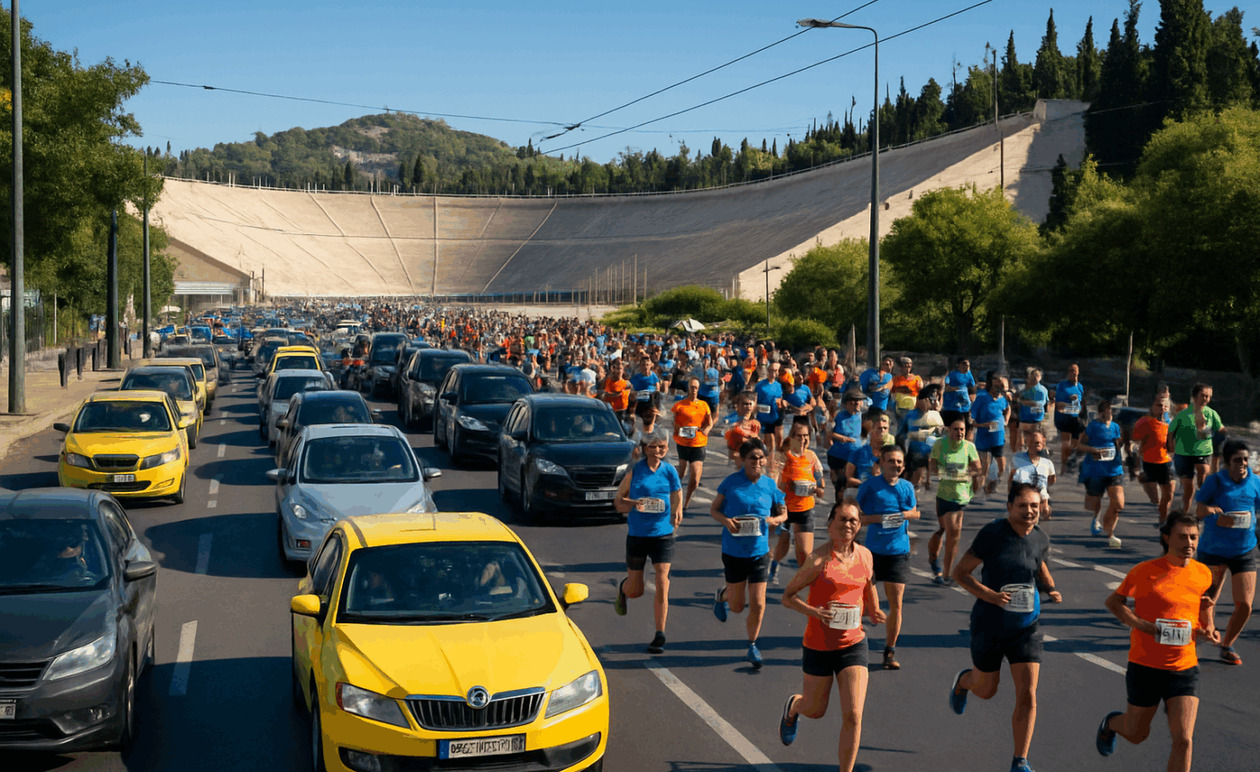 42ος Μαραθώνιος της Αθήνας — Κλείνουν οι δρόμοι στο κέντρο της πόλης