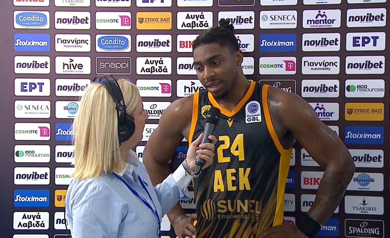 Ο Φρανκ Μπάρτλεϊ MVP του αγώνα Ηρακλής ΑΕΚ