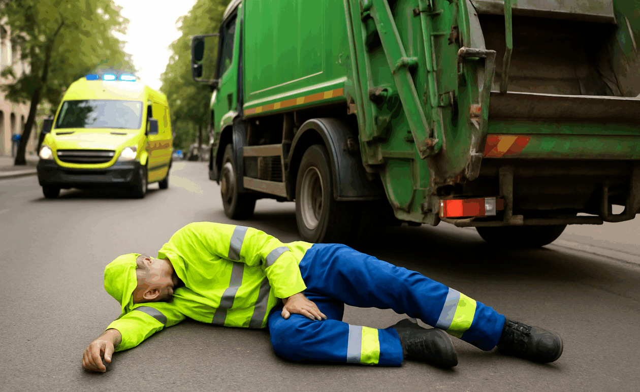 Θεσσαλονίκη: υπάλληλος καθαριότητας έπεσε από απορριμματοφόρο