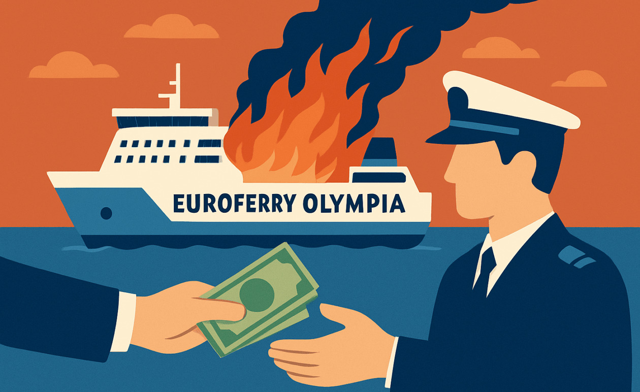 Grimaldi: Έρευνα για απόπειρα δωροδοκίας Ελλήνων λειτουργών στην υπόθεση του Euroferry Olympia