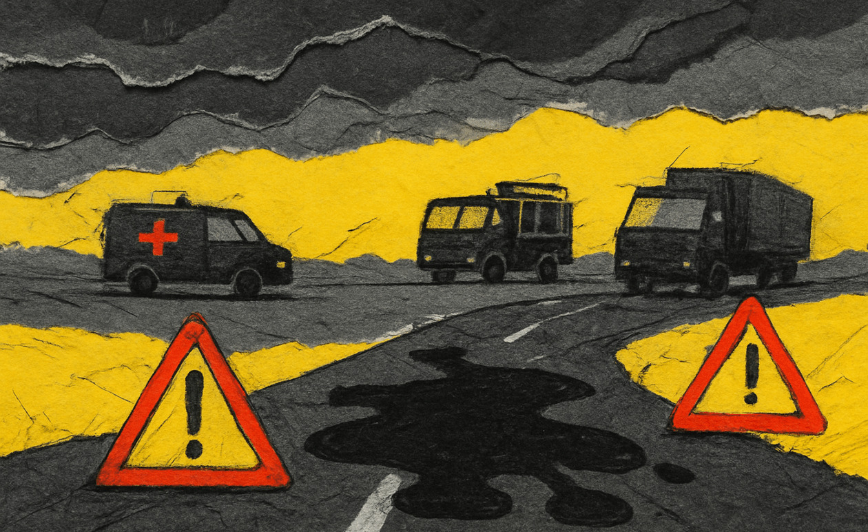 Ιονία Οδός: Δύσκολος απεγκλωβισμός οδηγού μετά από ανατροπή φορτηγού με λάδια