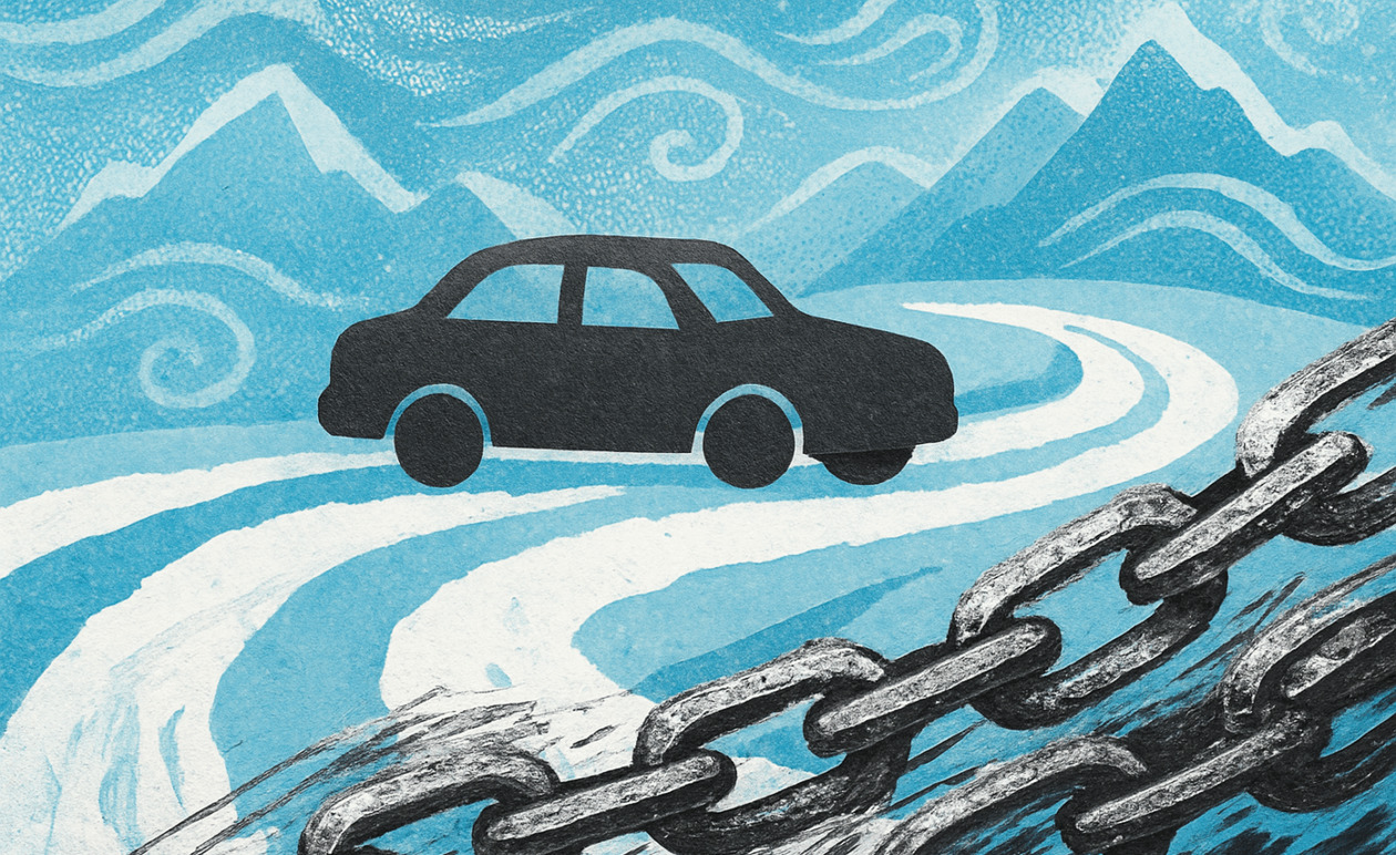 Υποχρεωτικές αντιολισθητικές αλυσίδες στην Πέλλα από σήμερα