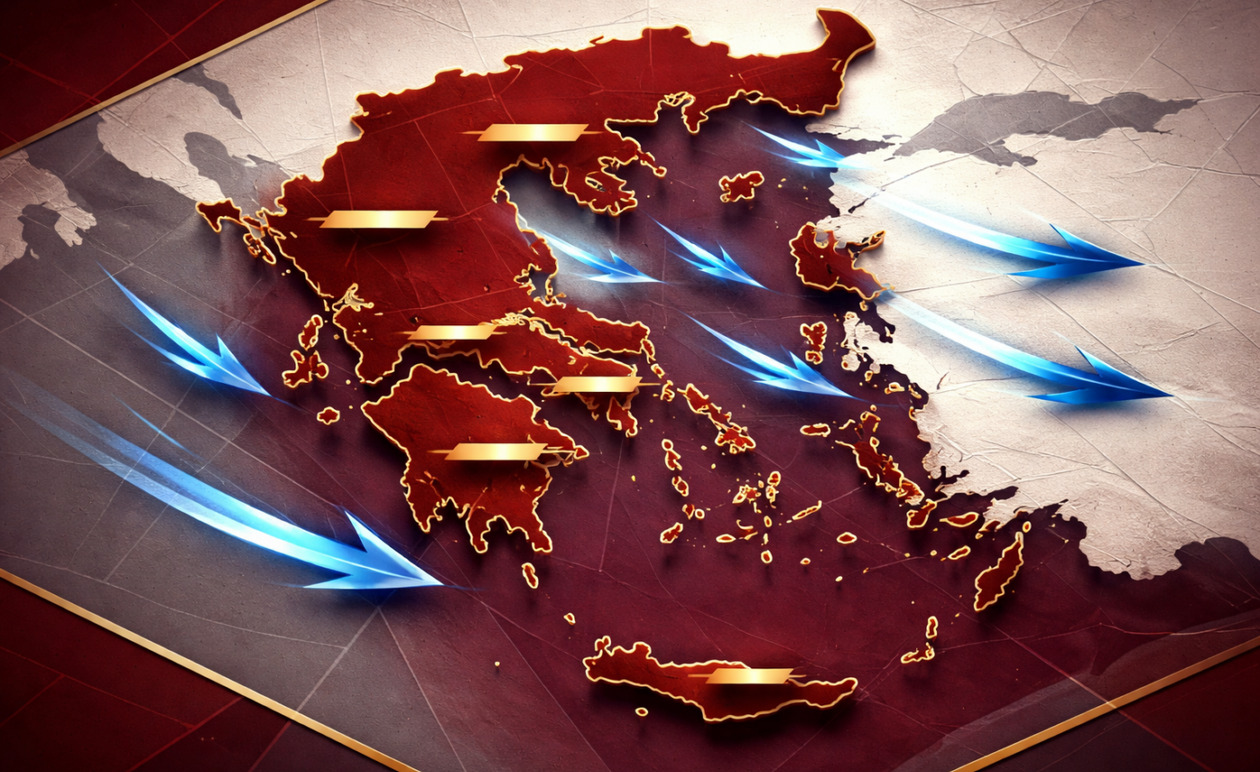 Καιρός: Θυελλώδεις άνεμοι 9 μποφόρ στη Βόρεια Ελλάδα – Αναλυτική πρόγνωση έως την Πρωτοχρονιά