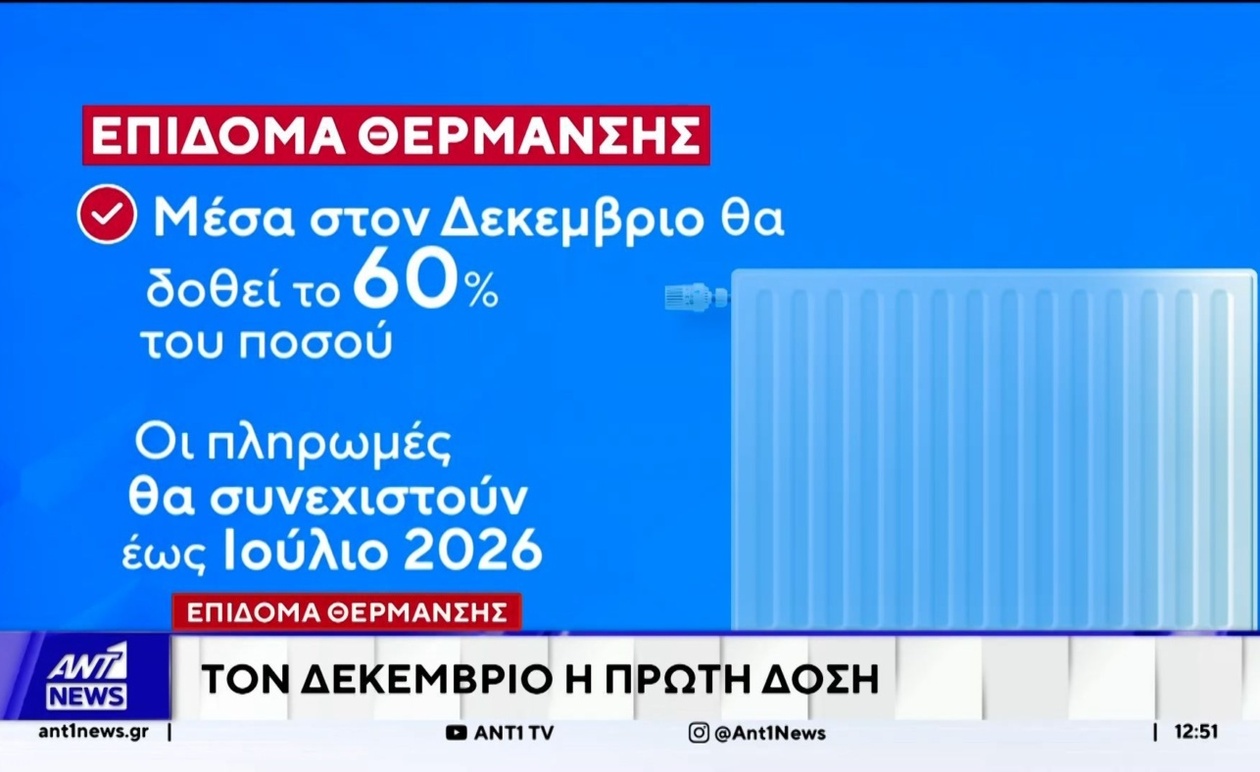 Η πλατφόρμα για το επίδομα θέρμανσης ανοίγει