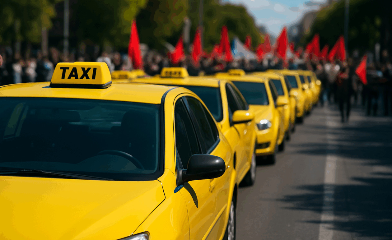 48ωρη απεργία των ταξί στην Αθήνα