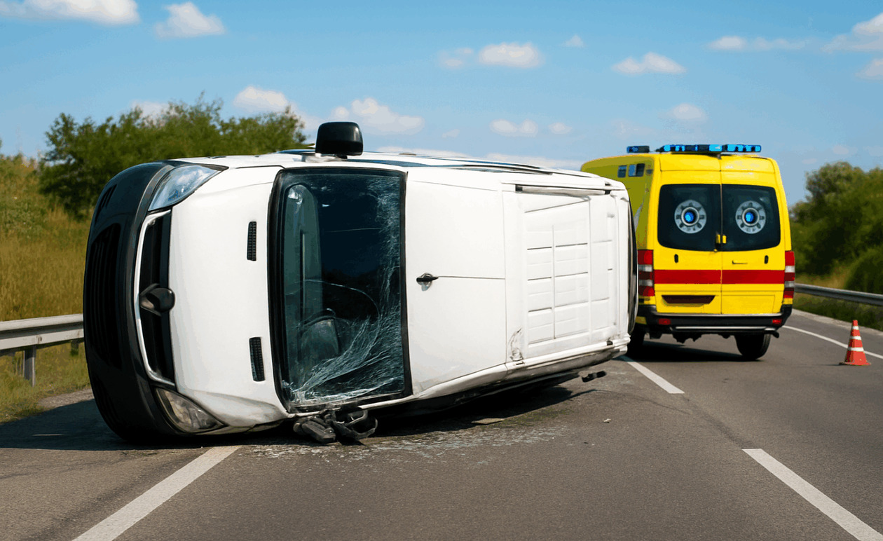 Τροχαίο στο Βελεστίνο: Δέκα Ελαφρά Τραυματίες από Ανατροπή Τουριστικού Λεωφορείου