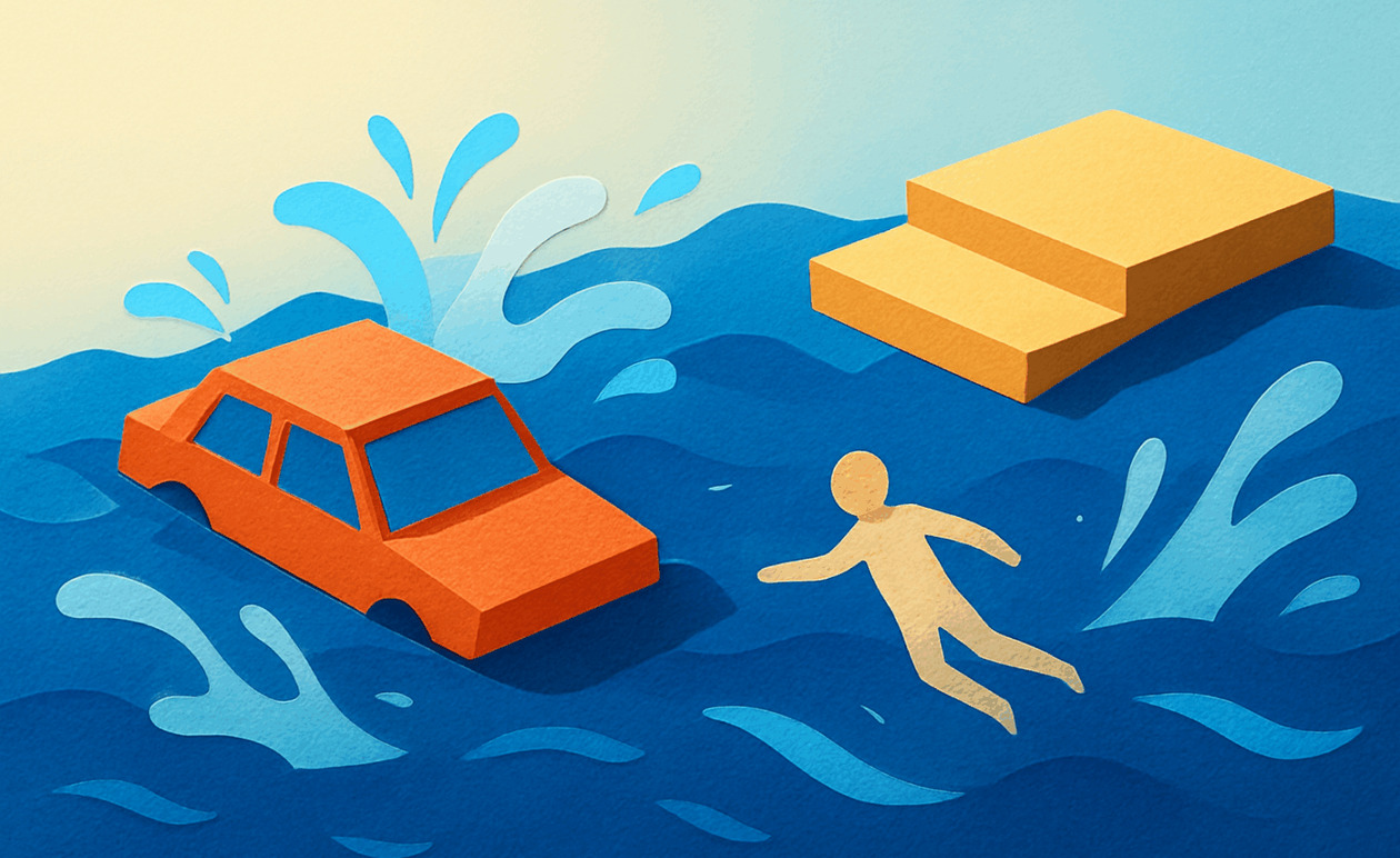 Αυτοκίνητο έπεσε στη θάλασσα στον Πειραιά: Σώος ο 69χρονος οδηγός