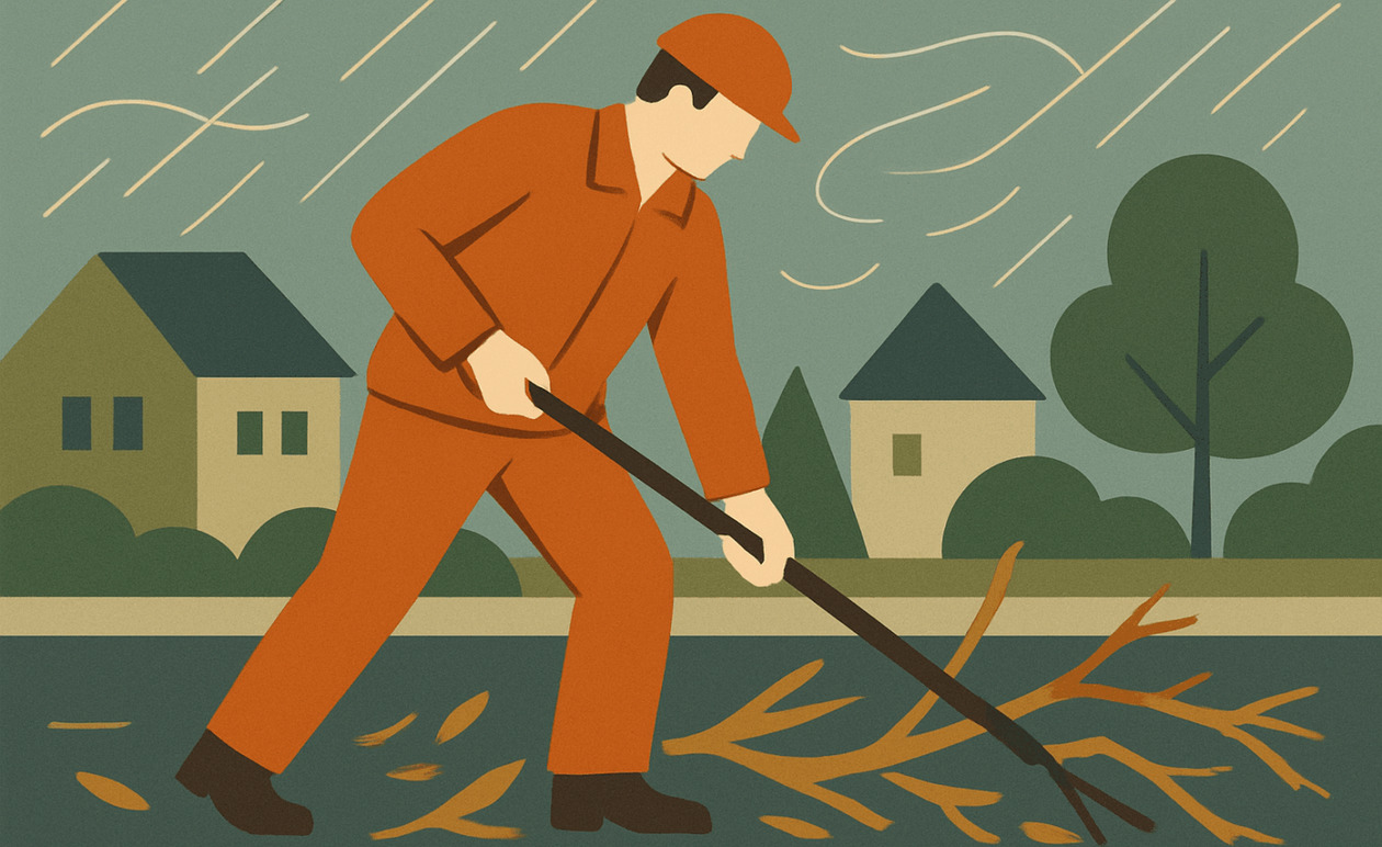 Κακοκαιρία: Προβλήματα σε Ηλεία με πτώσεις δέντρων και πλημμυρικά φαινόμενα