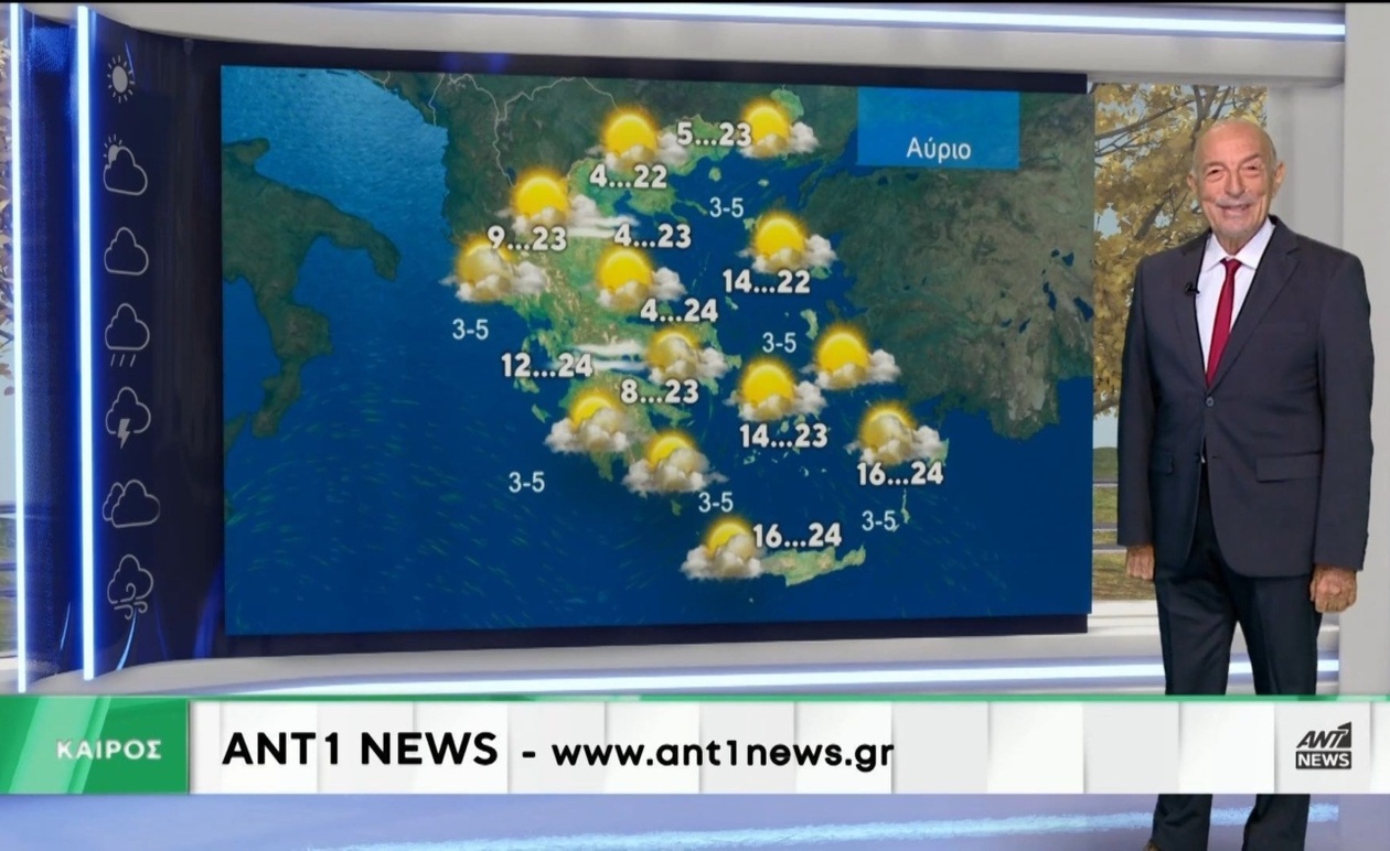 Ο Τάσος Αρνιακός στο δελτίο καιρού του Ant1 News