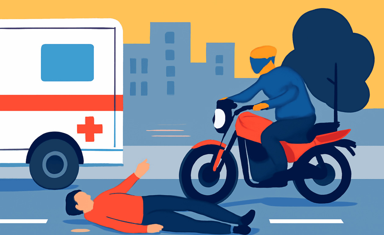 Τροχαίο στην Κηφισίας: Πεζός παρασύρθηκε από μοτοσικλέτα, σοβαρά τραυματίας