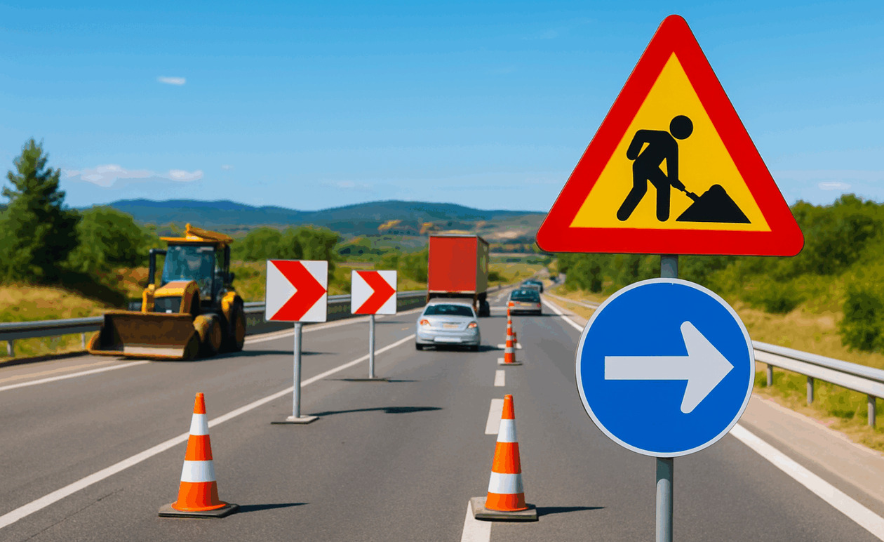 Προσωρινές ρυθμίσεις στη Ν.Ε.Ο. Αθηνών-Λαμίας στον Μετωπικό Σταθμό Διοδίων Αφιδνών