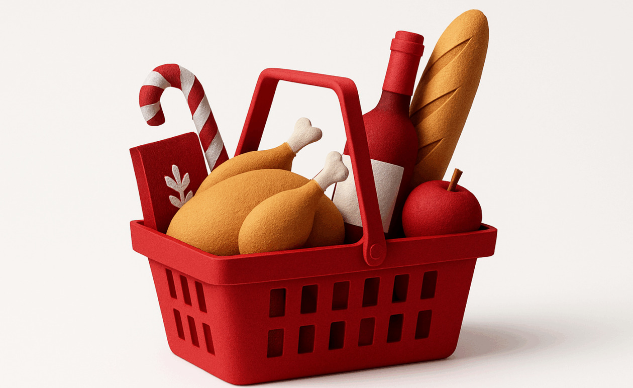 ΙΝΚΑ: Ακριβότερο έως και 20% το χριστουγεννιάτικο τραπέζι το 2025