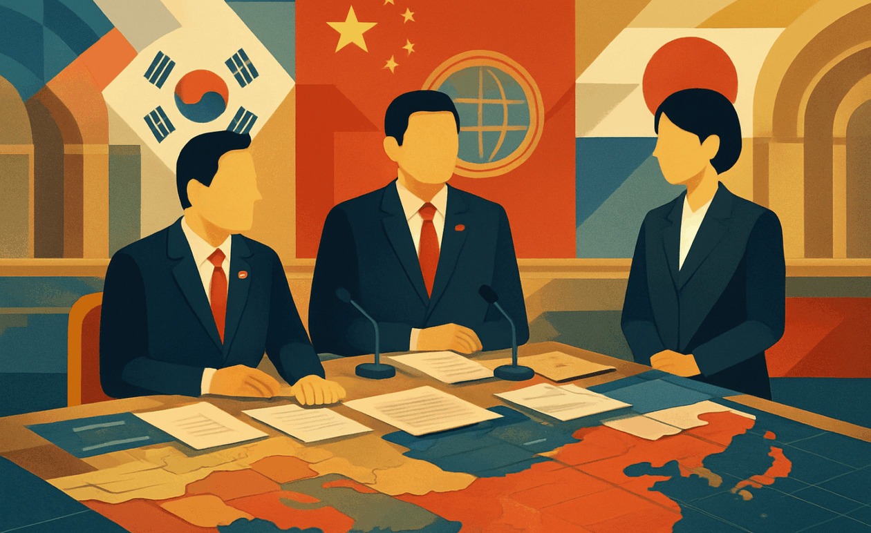 Ο πρόεδρος της Νότιας Κορέας Λι συναντήθηκε με τον Κινέζο πρωθυπουργό και την Ιαπωνέζα πρωθυπουργό στη σύνοδο G20