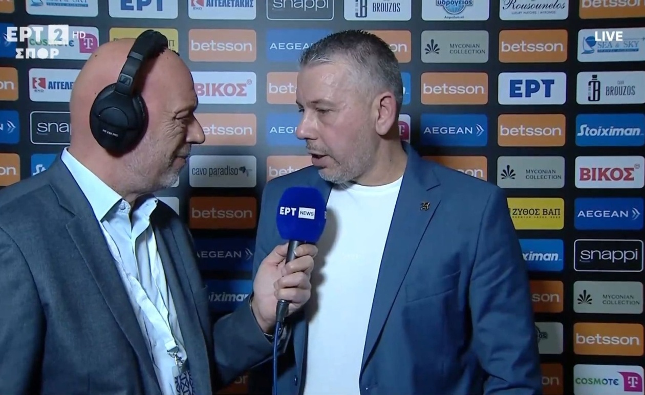 Οι δηλώσεις του Ηλία Παπαθεοδώρου μετά το παιχνίδι με τη Μύκονο