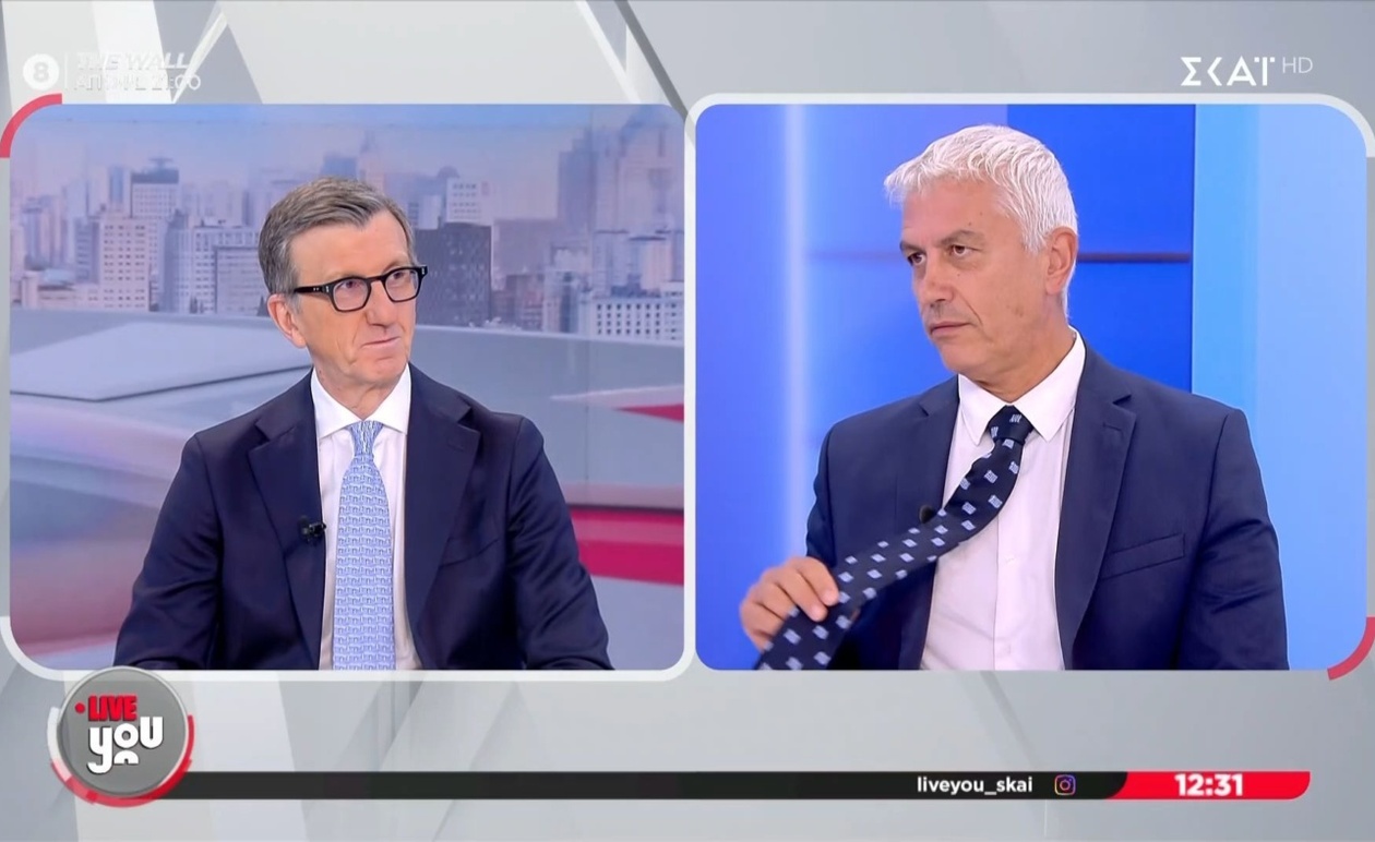 Ο Γ. Καλλιακμάνης σχολιάζει τη γραβάτα του Πορτοσάλτε