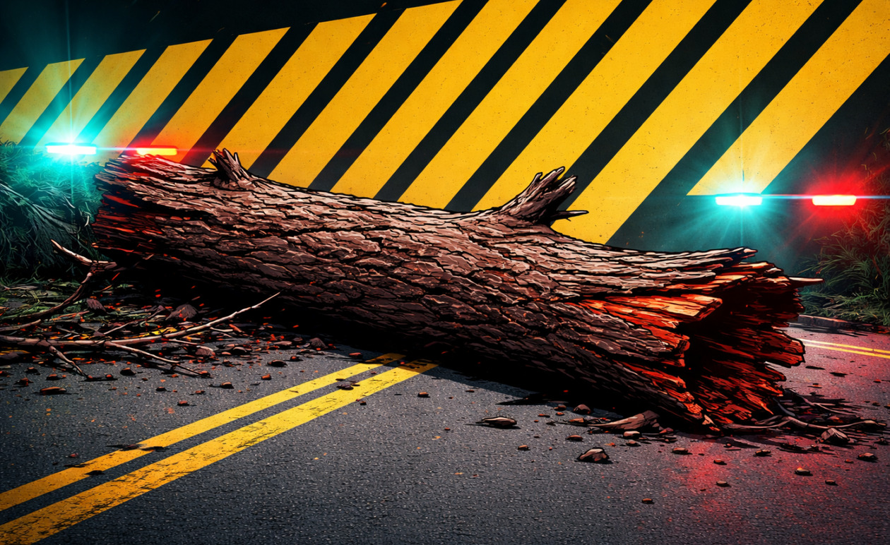 Θεσσαλονίκη: Πτώσεις δέντρων και πινακίδων λόγω των θυελλωδών ανέμων 8 μποφόρ