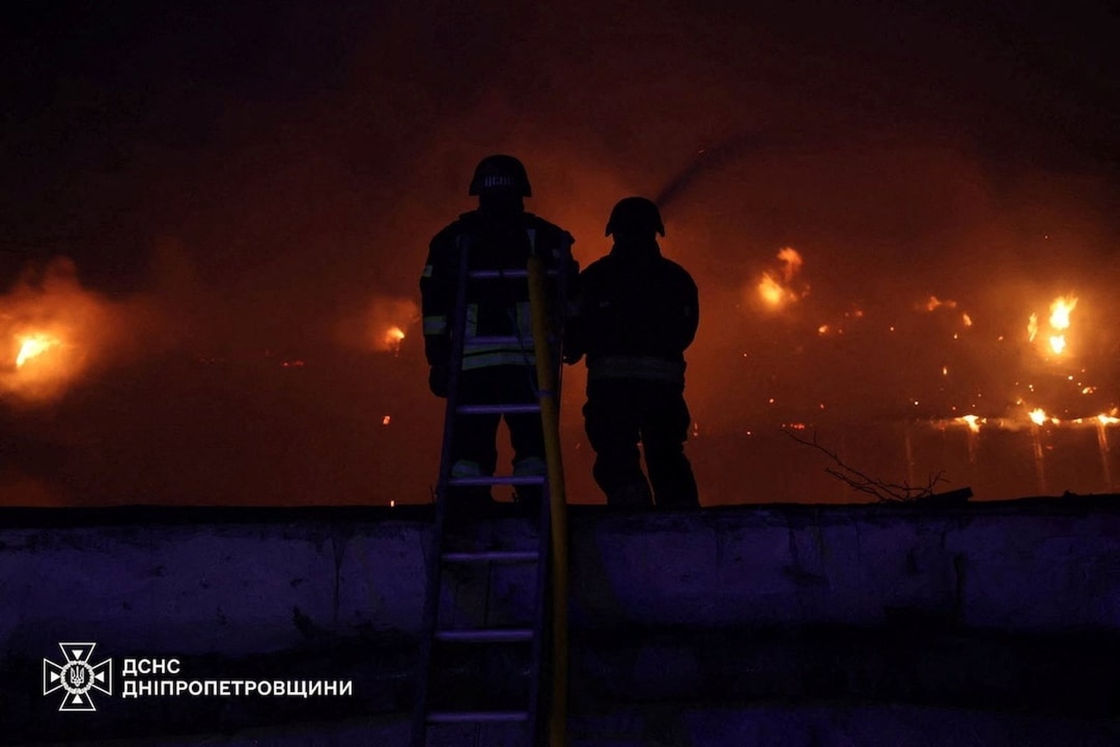 Ρωσικά drones προκάλεσαν ζημιές στο κτίριο του Suspilne στο Ντνίπρο