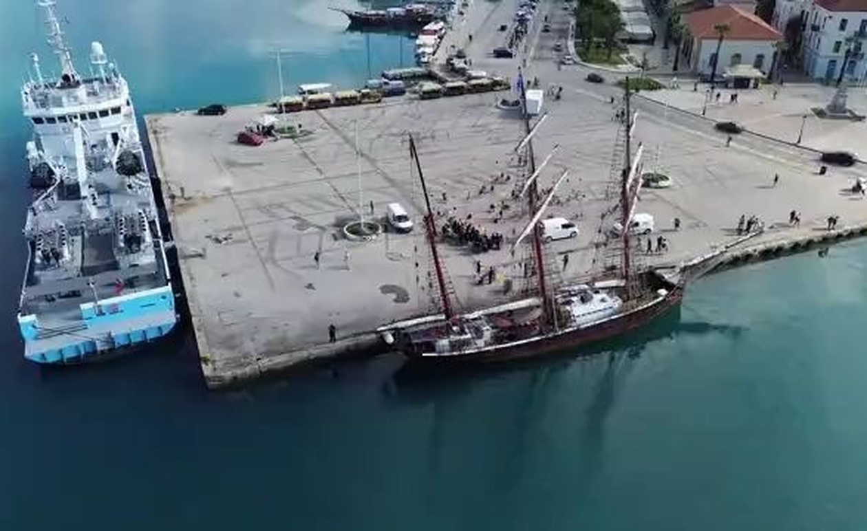 Το εκπαιδευτικό ιστιοφόρο ALVEI κατέπλευσε στο λιμάνι του Ναυπλίου