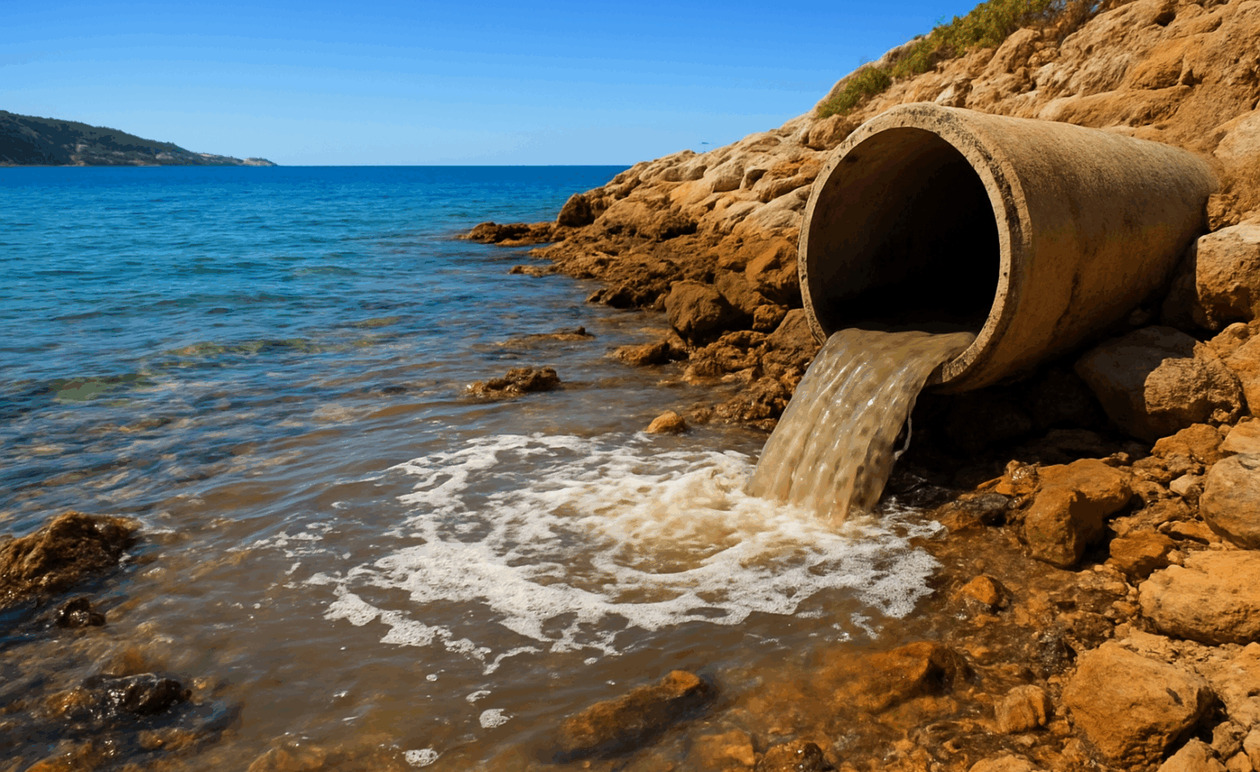 Στον Δήμο Πάτμου επιβλήθηκε μικρό πρόστιμο για ρύπανση από λύματα