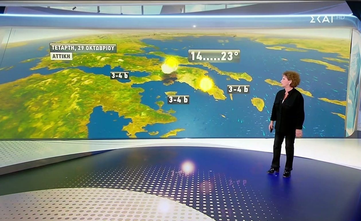 Η πρόγνωση του καιρού για 28/10/2025