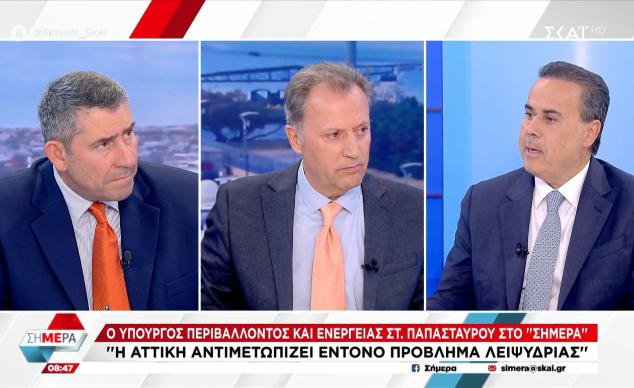 Ο Σταύρος Παπασταύρου προειδοποιεί για λειψυδρία στην Αττική