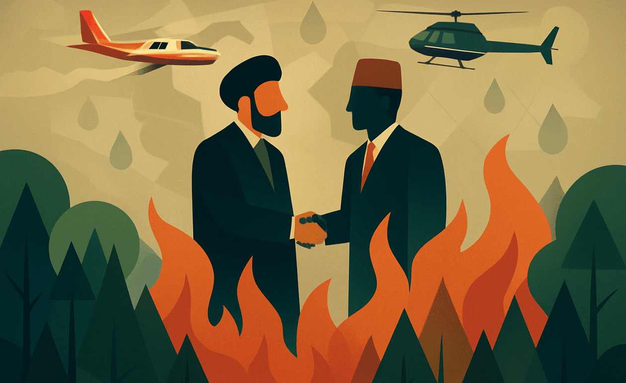 Ιράν: Μάχη με τη φωτιά σε δάσος της UNESCO, η Τουρκία στέλνει βοήθεια