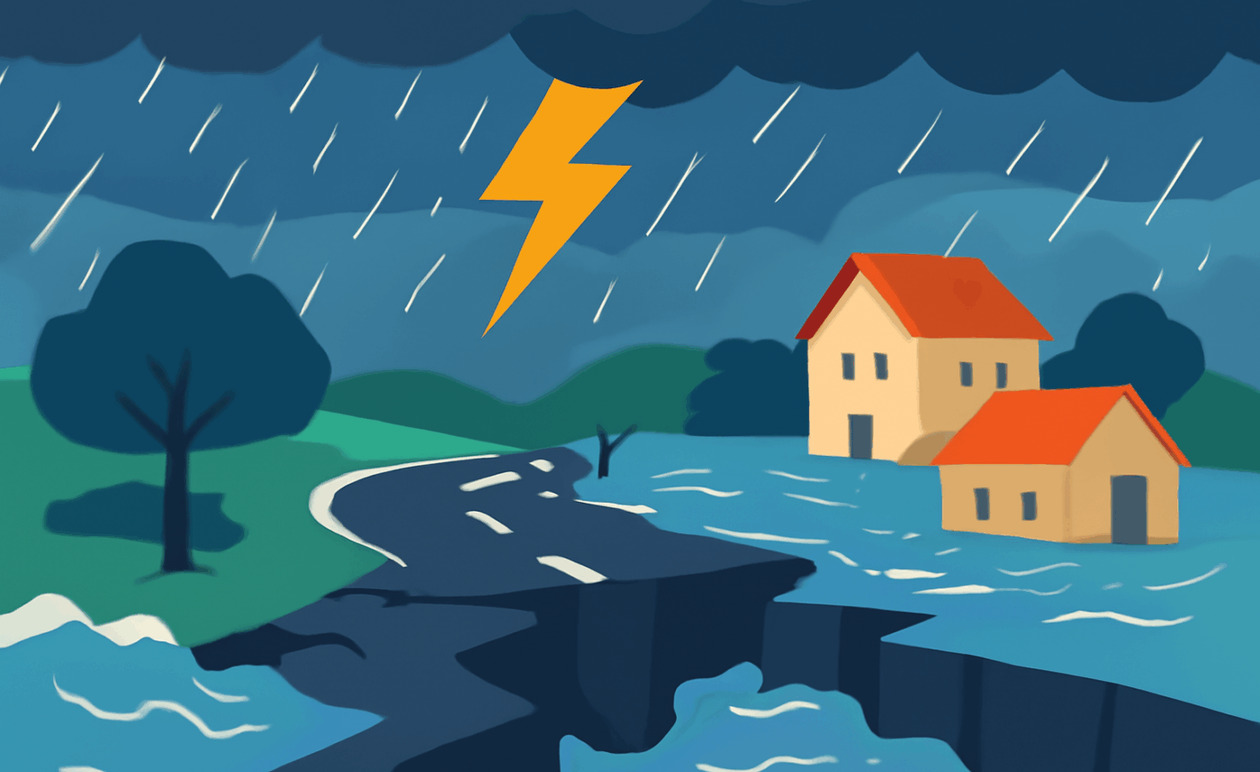 Τρίκαλα: Σοβαρά προβλήματα σε χωριά από την κακοκαιρία, κίνδυνος για γέφυρες