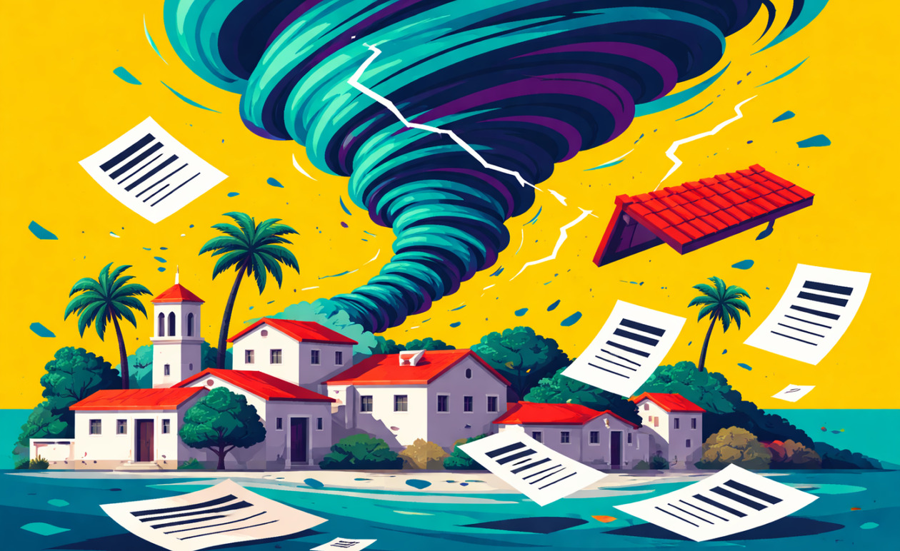 Κέρκυρα: Ανεμοστρόβιλος σάρωσε τον Αφιώνα προκαλώντας καταστροφές σε στέγες