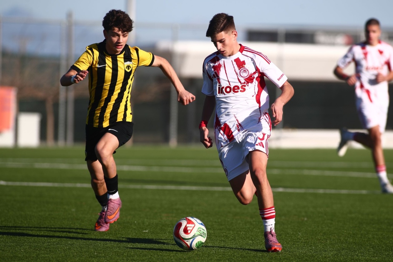 ΑΕΚ – Ολυμπιακός Κ15 0-4: Επιβλητικό «διπλό» για τους Παίδες του Τάσου Πάντου