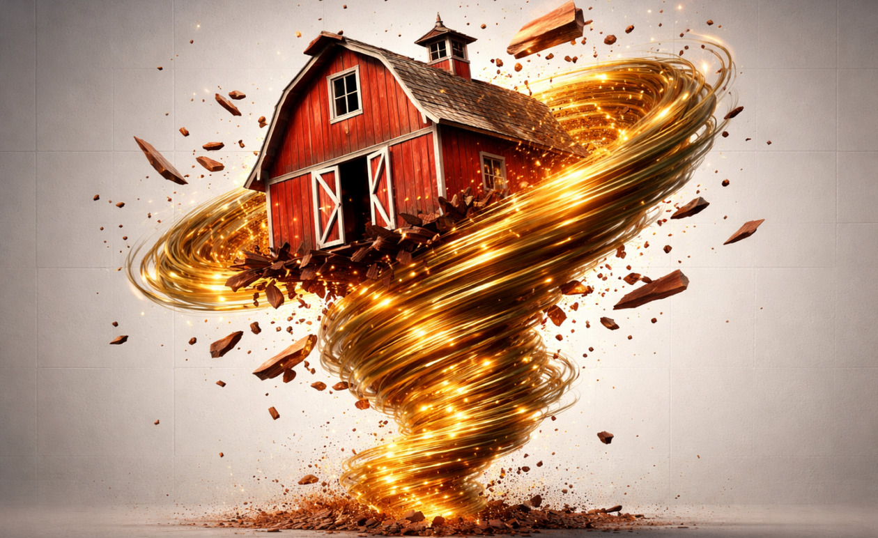 Ανεμοστρόβιλος στην Πηνεία: Ολοκληρωτική καταστροφή σε κτηνοτροφική μονάδα και 60 αγνοούμενα πρόβατα