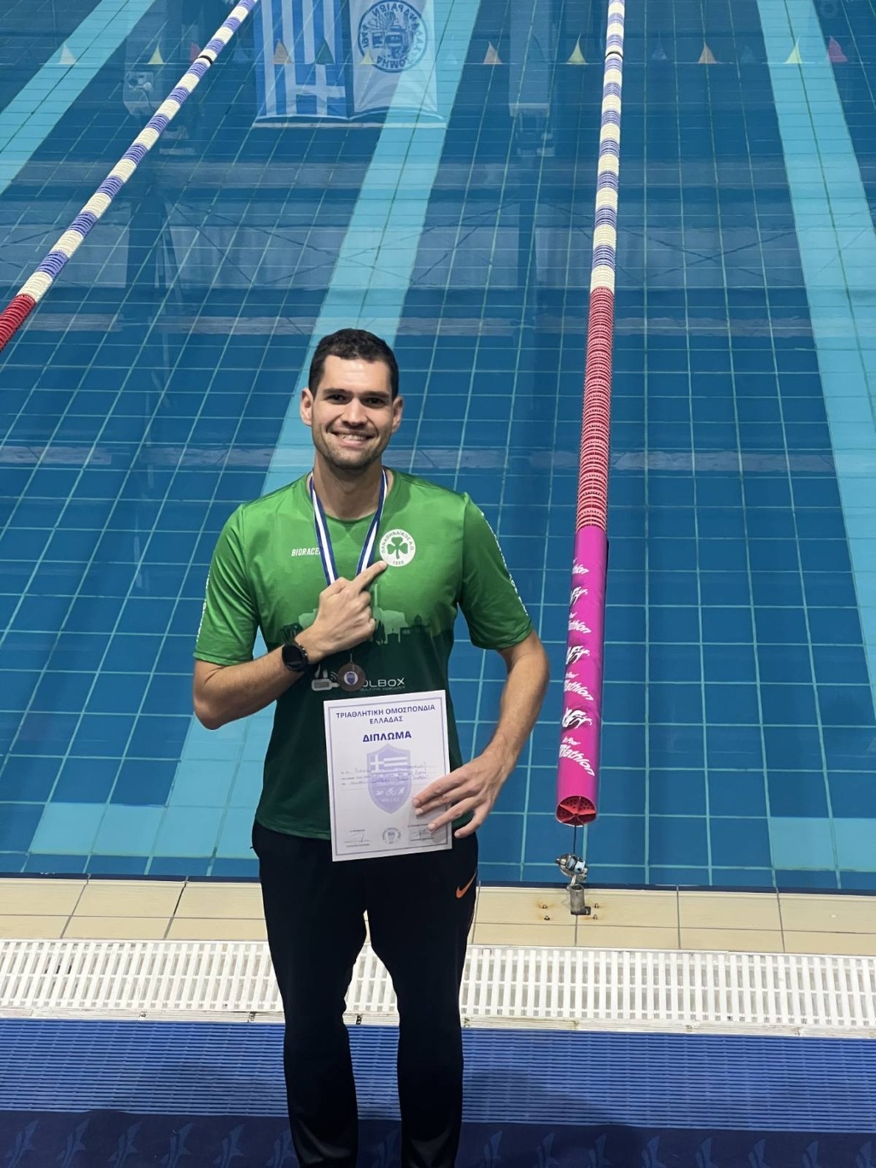 Παναθηναϊκός: Χάλκινο μετάλλιο για τον Στέφανο Ραφτόπουλο στο In Pool Triathlon στο Χαλάνδρι