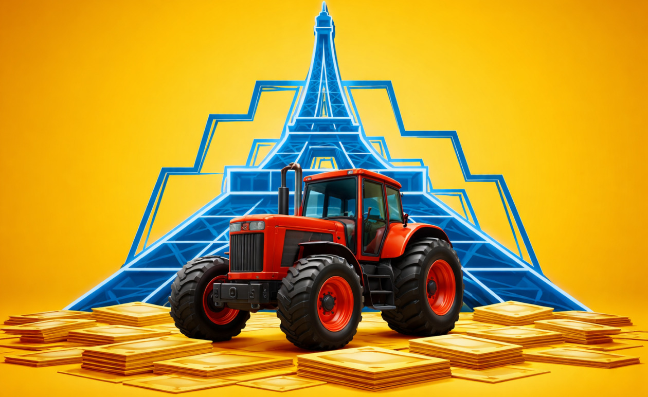 Γαλλία: Τα τρακτέρ των αγροτών έφτασαν στον Πύργο του Αίφελ