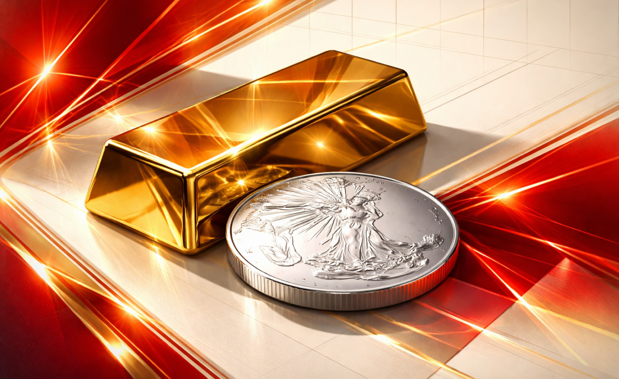 Χρυσός και ασήμι: Εβδομαδιαίες απώλειες έως 10% εν μέσω γεωπολιτικής κρίσης στη Μέση Ανατολή