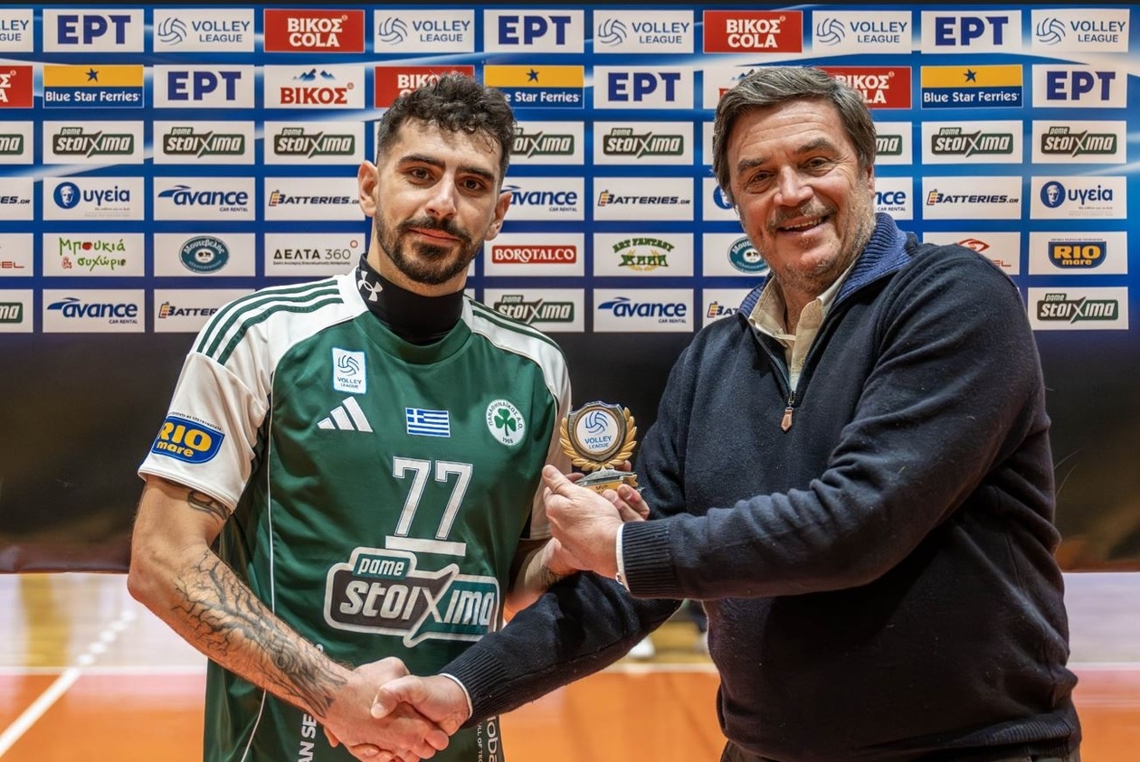 Παναθηναϊκός: Νίκη με 3-1 επί του ΟΦΗ και «αγκαλιά» με την πρωτιά στη Volley League
