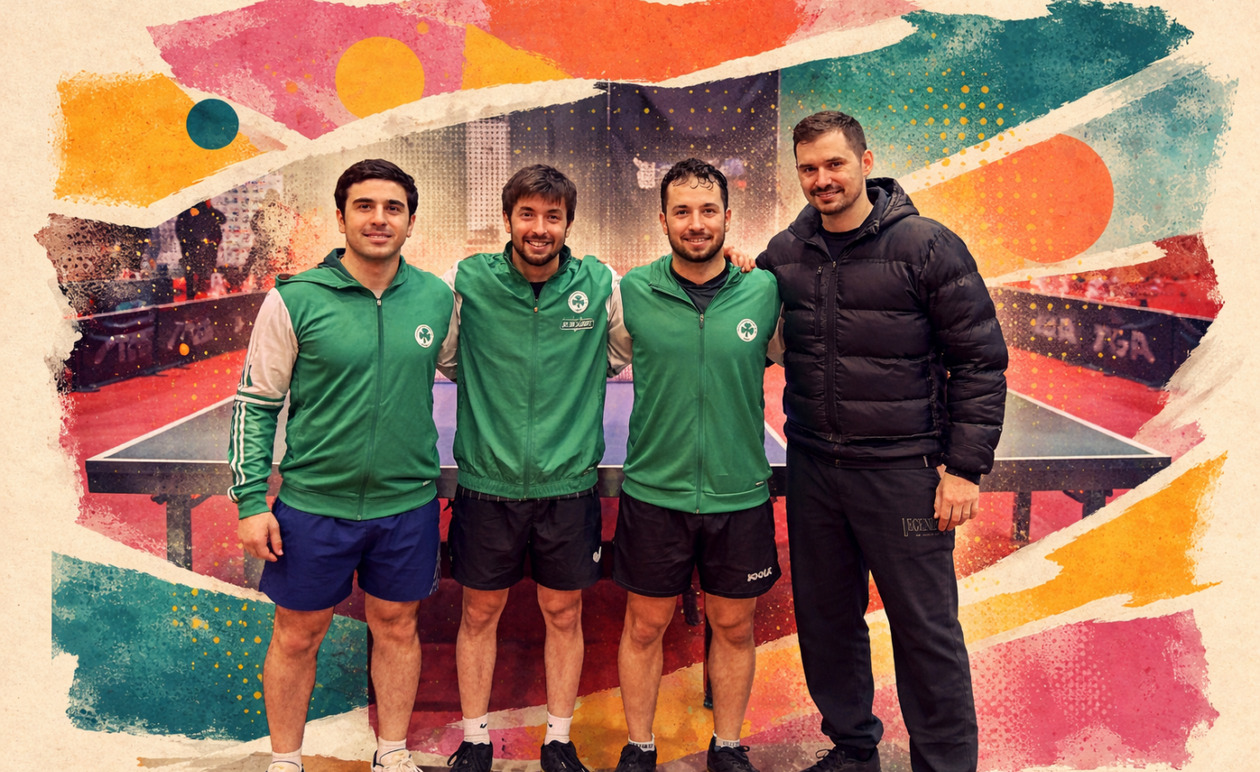 Παναθηναϊκός: Διπλή νίκη επί ΑΕΚ και Ταταύλων στο πινγκ πονγκ