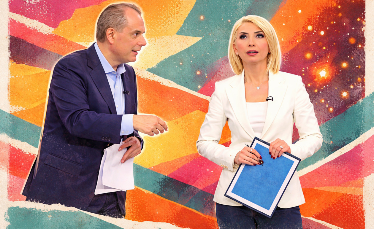 OPEN: Ο απολαυστικός διάλογος Καραμήτρου και Στραβελάκη για τον Ακύλα και τη Eurovision