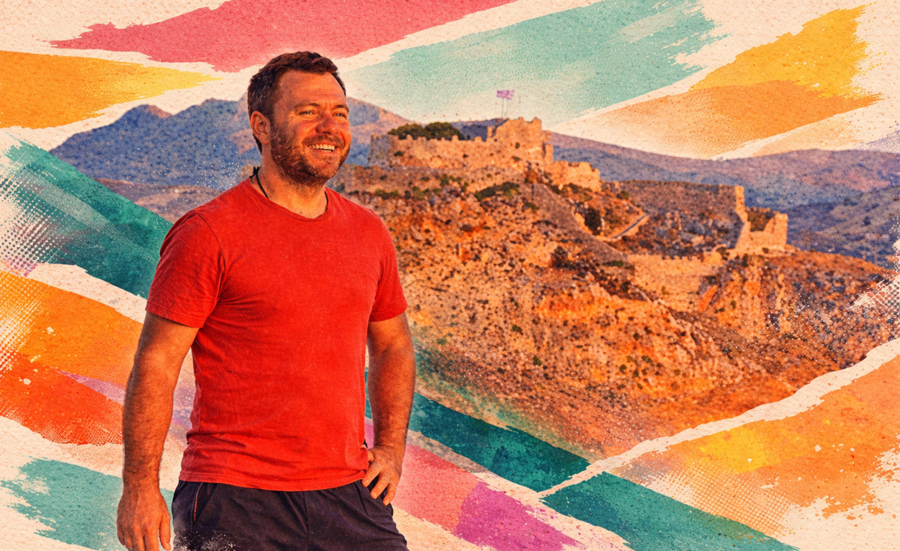 Happy Traveller: Η Λέρος αποκαλύπτεται μέσα από ένα διπλό οδοιπορικό του Ευτύχη Μπλέτσα