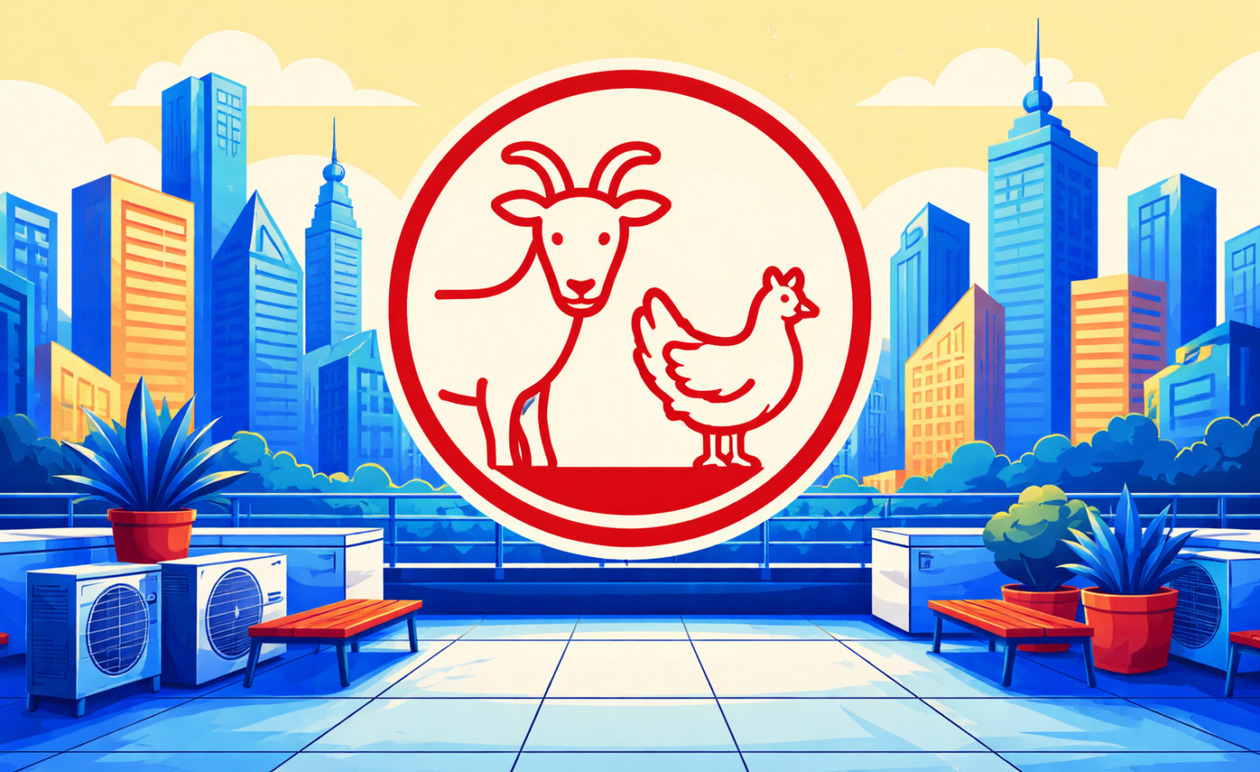 Αμπελόκηποι: Δικογραφία για παράνομη εκτροφή ζώων σε ταράτσα κτιρίου στη Λεωφόρο Κηφισίας