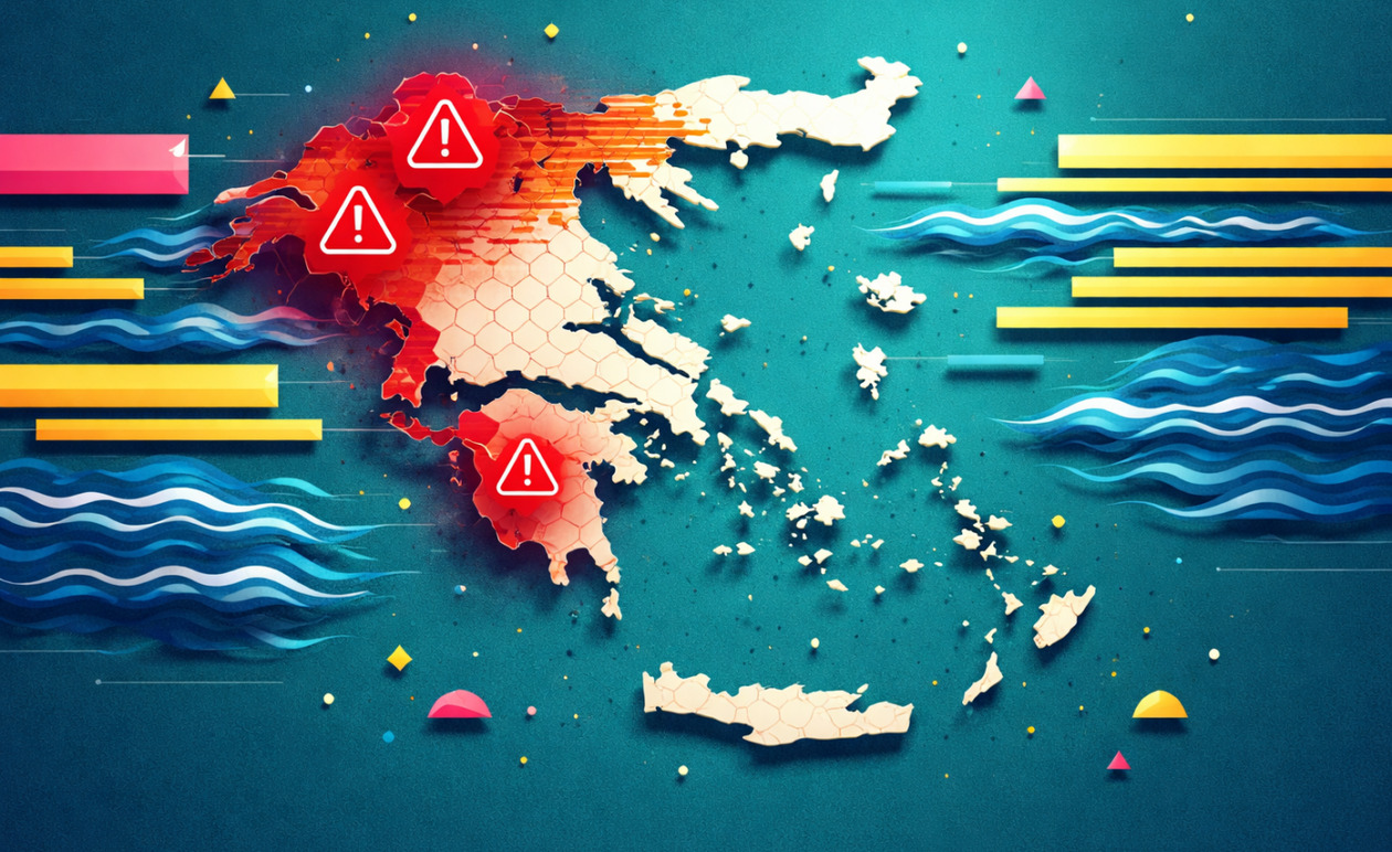 Κακοκαιρία: Συναγερμός για κατολισθήσεις σε Πρέβεζα και Ηλεία – Πλημμύρες και ζημιές σε όλη τη χώρα