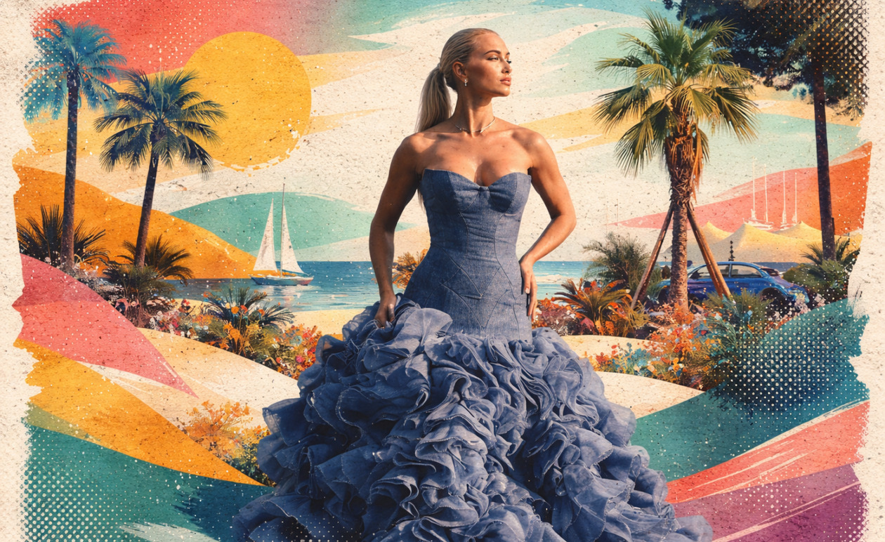 Ιωάννα Τούνη: Η εντυπωσιακή royal blue couture εμφάνιση στο κόκκινο χαλί των Καννών