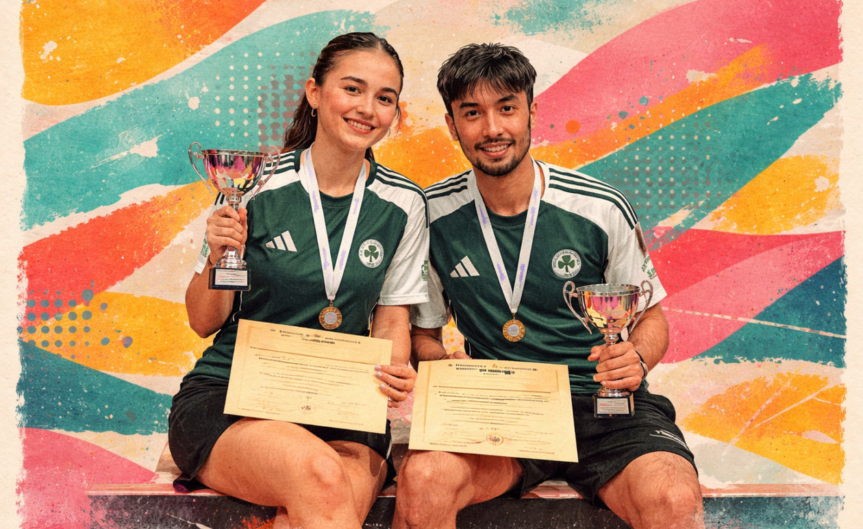 Πρωταθλητές Ελλάδας στο διπλό μικτό: Η κυριαρχία των Κωνσταντινόπουλου και Γερασιμάτου